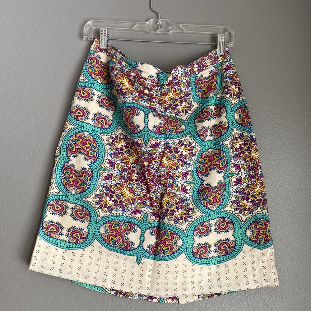 Boho pattern pencil skirt from Anthropologie